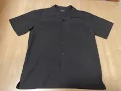 ワークシャツ 半袖 黒 ブラック