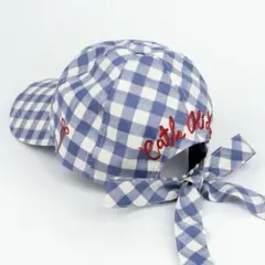 キャス キッドソン バックリボンキャップ 帽子 ギンガムチェック リボン