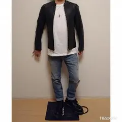 やたに様専用　LIDnM　リドム　ラムレザーシングルライダース