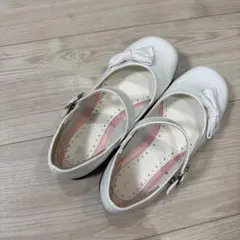 ホワイトリボン付きフォーマルシューズ