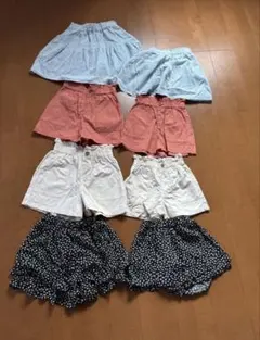 120.140センチ　お揃いハーフパンツ8点セット