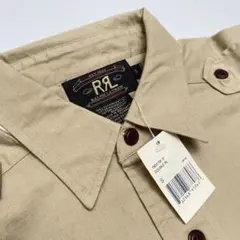 初期 RRL 三星 タグ付未使用 ベージュ ポケット付き長袖シャツ S