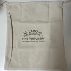 ルラボ　巾着　ポーチ　コットンポーチ　L