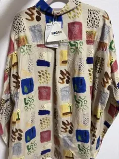 markeys HOGAN 長袖シャツ ベージュ系 多色柄 160