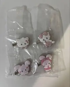 mikko characters ガチャガチャ フロッキーヘアクリップ ムース