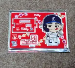 ライオンズ　西川愛也　ぺこちゃん　アクリルスタンド