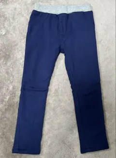裏起毛　パンツ　紺　110