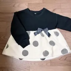 100cm 女の子 裏起毛 チュニック トップス トレーナー