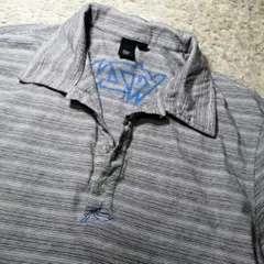 ◆ラスティ RUSTY◆ポロシャツ サマーシャツ 半袖 清涼薄手 M グレー