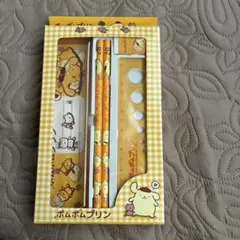 ポムポムプリン レア レトロ 文房具 鉛筆 消しゴム ライトボールペン