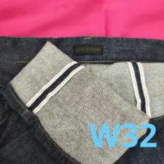 濃厚　ユニクロ　デニム　カイハラ　セルビッジ（赤耳）　W32のサムネイル