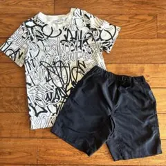 美品★H&M devirockTシャツナイロンパンツ★2点セット★130