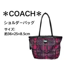 最終価格⭐️COACH＊ショルダーバッグ／チェックパターン