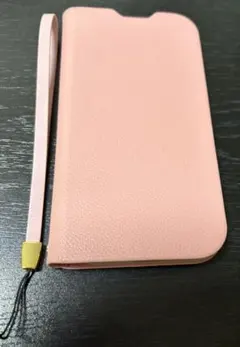 ピンク 手帳型ケース （ストラップ付き）iPhone16