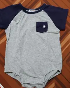 POLO Baby ロンパース 80cm グレー ネイビー