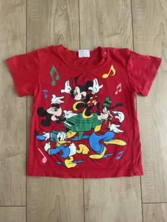 Disney vintage Tシャツ　レトロ　赤 90cmのサムネイル