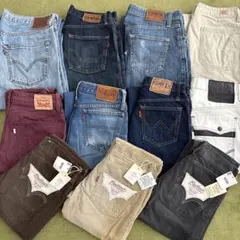 お得なまとめ‼︎リーバイス、エドウィンなど ジーンズ￼￼ パンツ 11枚セット 卸