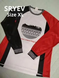 SRYEV スライヴ 長袖 プラシャツ 昇華プリント XLサイズ フットサル