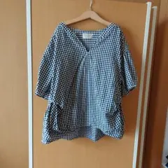 HEART MARKET 半袖ブラウス ギンガムチェックのサムネイル