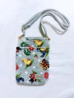 フェイラー FEILER ライトグレー　ハイジ　スマホ　ポシェット　バッグ