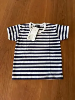【新品未使用】マリメッコ　marimekko ボーダー　半袖Tシャツ　90 95のサムネイル
