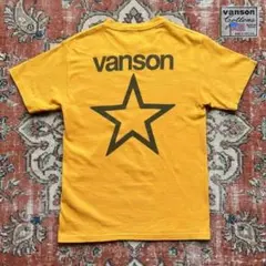 90s USA製 VANSON ワンスター Tシャツ イエロー 古着 ビンテージのサムネイル