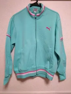 PUMA プーマ ジャージ トラックジャケット L ミントグリーン ピンク