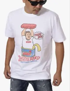 長州力 プロレス　【飛ぶぞスパム缶Ver.】 半袖 Tシャツ