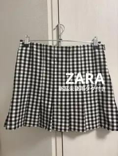 ZARA チェック柄 プリーツスカート