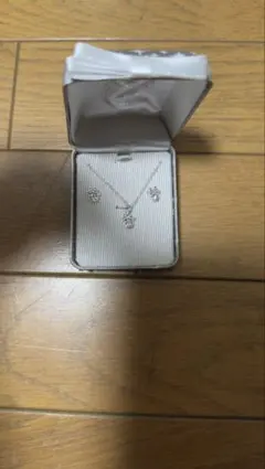 ミニーのネックレスとピアスセット