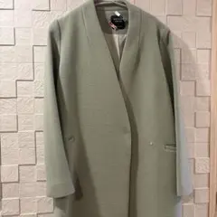 UNITED TOKYO カシミア混ロングコート サイズ2 グリーン