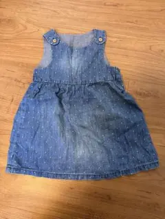 H＆Mデニムドット柄サロペットワンピース