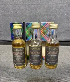 ゴードン&マクファイル　スペイモルト　マッカラン　ミニボトル3本セット　未開封 ゴードン&マクファイル スペイモルト マッカラン ミニボトル3本セット
