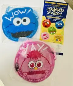 USJ ユニバ　チケットホルダー　2個セット　ホテル近鉄シティ　セサミストリート