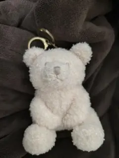 【値下げ不可】ジェラートピケ　くま　キーホルダー　マスコット　おすわり　ベア