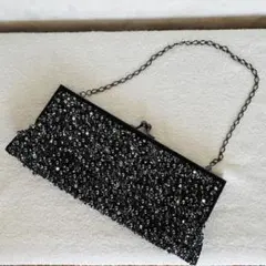 【美品】LAPIS BEAMSパーティバッグ クラッチ ビジュー