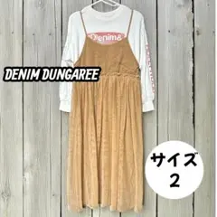 デニムアンドダンガリー　重ね着風　古着　ワンピース サイズ2