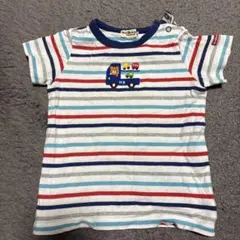 ミキハウス ストライプ Tシャツ 90cm