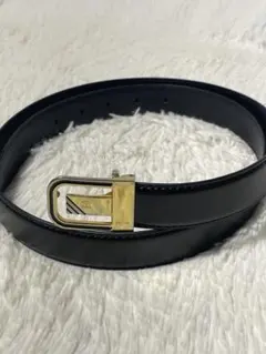 CELINE セリーヌ トリオンフ レザーベルト ブラック ゴールド　男女可能