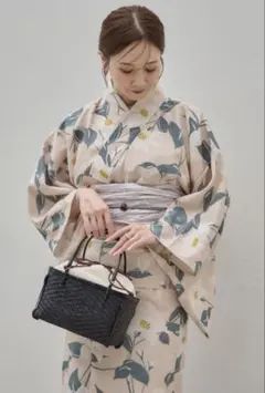新品未使用】 田中里奈 mysa closet セパレート浴衣 2点セット 紺