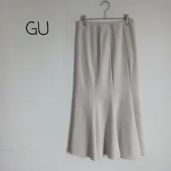 ジーユー GU★カットソーマーメイドスカート ロング丈 ウエスト後ろゴム 伸縮性