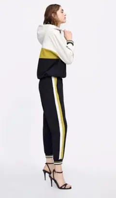 新品☆ZARA ザラ サイドストライプパンツ