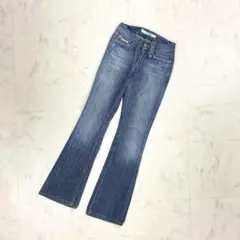 美品 ジョーズジーンズ ダメージ加工フレアデニムパンツ サイズ23*CD1074
