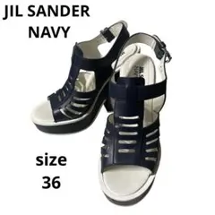 JILLSANDER NAVY ジルサンダーネイビー　ウェッジ　サンダル　美品 2026年最新】JIL SANDER NAVY レディース サンダル・ミュールの人気