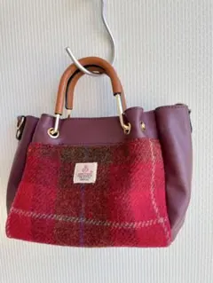 Harris Tweed チェック柄ショルダーバッグ