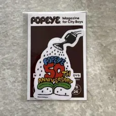 POPEYE 50周年記念 限定ロゴステッカー