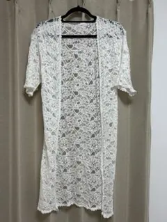 SENSE OF PLACE ホワイトレースカーディガン