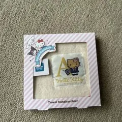 新品 サンリオ ハローキティ タオルハンカチ イニシャルA