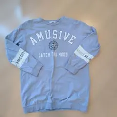 AMUSIVE ライトブルー トレーナー