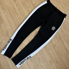 VENTURA ブラック　ライン　ジャージ　パンツ　トレーニング　スポーツ